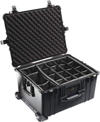 Pelican Products, Inc. - 19-37/64" Wide x 13-29/32" High, Clamshell Hard Case - Black, Polyethylene - USA Tool & Supply