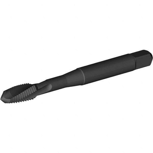 Kennametal - M12x1.75 Metric Coarse 3 Flute Plug Spiral Flute Tap - Vanadium High Speed Steel, Oxide Finish, 3-3/8" OAL, Left Hand Flute, Right Hand Thread, H2, Series T690 - USA Tool & Supply