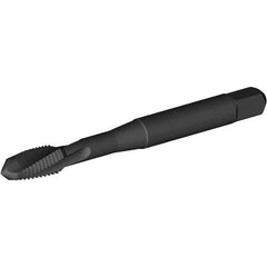 Kennametal - M12x1.75 Metric Coarse 3 Flute Plug Spiral Flute Tap - Vanadium High Speed Steel, Oxide Finish, 3-3/8" OAL, Left Hand Flute, Right Hand Thread, H2, Series T690 - USA Tool & Supply