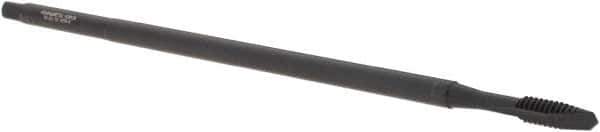 Kennametal - #10-24 UNC 2 Flute H3 Oxide Finish High Speed Steel Spiral Point Extension Tap - Plug Chamfer, 6" OAL, Series T820 - USA Tool & Supply