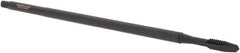 Kennametal - #10-24 UNC 2 Flute H3 Oxide Finish High Speed Steel Spiral Point Extension Tap - Plug Chamfer, 6" OAL, Series T820 - USA Tool & Supply