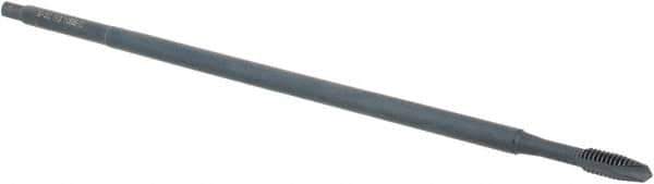 Kennametal - #8-32 UNC 3 Flute H3 Oxide Finish High Speed Steel Spiral Point Extension Tap - Plug Chamfer, 6" OAL, 2B Class of Fit, Series T820 - USA Tool & Supply