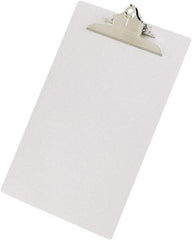 Saunders - 1-3/4" Long x 9" Wide, Clip Board - Silver - USA Tool & Supply