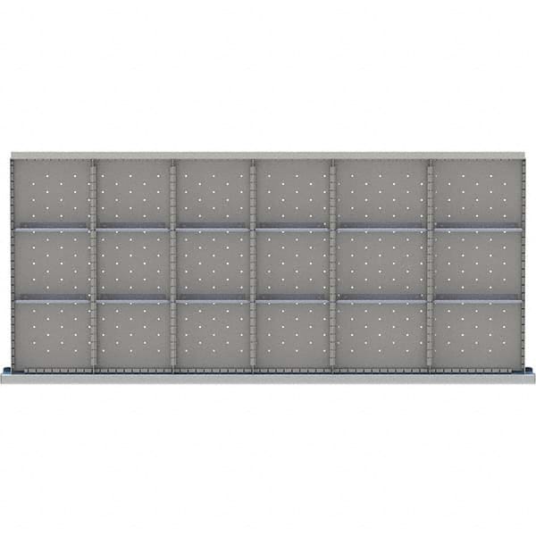 LISTA - 18-Compartment Drawer Divider Layout for 3.15" High Drawers - USA Tool & Supply