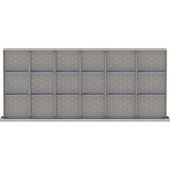 LISTA - 18-Compartment Drawer Divider Layout for 3.15" High Drawers - USA Tool & Supply