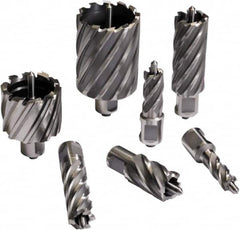 Cleveland Steel Tool - 1-11/16" Diam x 3" Deep Carbide-Tipped Annular Cutter - USA Tool & Supply