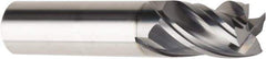 American Tool Service - 1/2", 3/4" LOC, 1/2" Shank Diam, 2-1/2" OAL, 4 Flute, Solid Carbide Square End Mill - Single End, AlCrN Finish, Spiral Flute, Variable° Helix, Centercutting, Right Hand Cut, Right Hand Flute - USA Tool & Supply