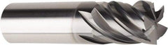 American Tool Service - 5/8", 3/4" LOC, 5/8" Shank Diam, 3" OAL, 5 Flute, Solid Carbide Square End Mill - Single End, AlCrN Finish, Spiral Flute, Variable° Helix, Centercutting, Right Hand Cut, Right Hand Flute - USA Tool & Supply