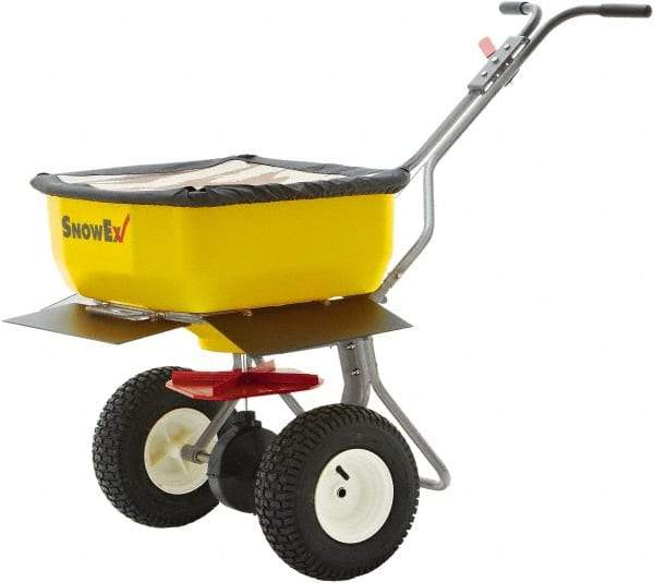 Trynex - 160 Lb Polyethylene Walk Behind Broadcast Landscape Spreader - 12" Pneumatic Wheels - USA Tool & Supply