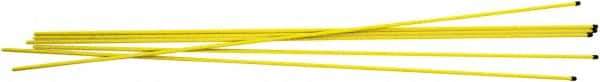 Trynex - 48" High x 1/2" Wide Snow Stake - Fiberglass, 0.33 Lbs, Yellow - USA Tool & Supply