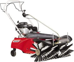 Trynex - 32" Sweeping Width, Single Brush Rotary Sweeper - Self Propelled, Rubber Wheels, Polypropylene Bristles - USA Tool & Supply