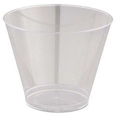 WNA - Comet Smooth Wall Tumblers, 9 oz, Clear, Squat, 25/Pack, 20 Packs/Carton - USA Tool & Supply