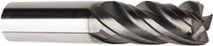 American Tool Service - 5/8", 4 Flute, Single End, Solid Carbide, 0.04" Corner Radius End Mill - 3-1/2" OAL, Right Hand Flute, 1-1/2" LOC, Right Hand Cut - USA Tool & Supply