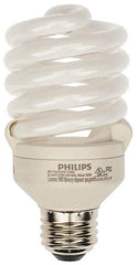 Philips - 23 Watt Fluorescent Residential/Office Medium Screw Lamp - 3,500°K Color Temp, 1,600 Lumens, 120 Volts, EL/mDT, 10,000 hr Avg Life - USA Tool & Supply