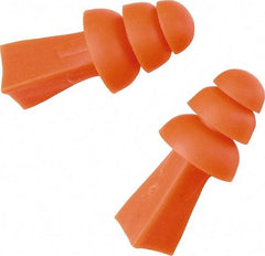 Tasco - Reusable, Uncorded, 27 dB, Flange Earplugs - Orange - USA Tool & Supply