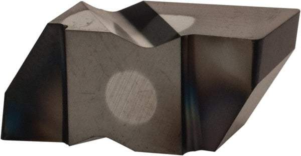 Kennametal - 6375NG Grade KCU25, 9.53mm Cutting Width Carbide Grooving Insert - 6.35mm Max Depth of Cut, Right Hand, 0.83mm Corner Radius, AlTiN Finish - USA Tool & Supply
