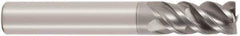 Seco - 1/2", 4 Flute, Single End, Solid Carbide, 1/8" Corner Radius End Mill - 3-1/2" OAL, 48° Helix, Right Hand Flute, 1" LOC, Right Hand Cut - USA Tool & Supply