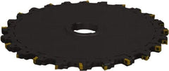 Seco - Arbor Hole Connection, 0.4724" Cutting Width, 3.3858" Depth of Cut, 250mm Cutter Diam, 1.9685" Hole Diam, 9 Tooth Indexable Slotting Cutter - 335.18 Toolholder, LNK.. 08.. Insert, Neutral Cutting Direction - USA Tool & Supply