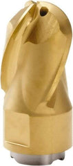 Seco - MP10 E03 Grade F40M Carbide End Milling Tip Insert - TiAlN/TiN Finish, 3 Flutes, 10mm Cutting Diam, 12mm Depth of Cut, 21mm Extension, 0.1969" Cnr Rad, 30° Helix - USA Tool & Supply