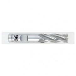 5/32 Dia. x 2-3/8 Overall Length 4-Flute Square End HSSE SE End Mill-Round Shank-Center Cutting-TiCN - USA Tool & Supply