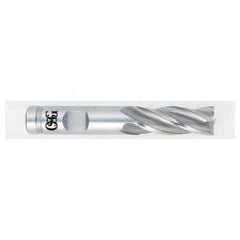 27/32 Dia. x 4 Overall Length 6-Flute Square End HSSE SE End Mill-Round Shank-Center Cutting-TiCN - USA Tool & Supply