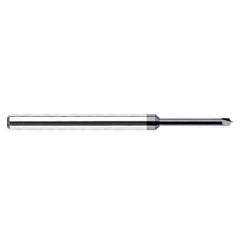 Corner Rounding End Mills - 0.0150″ (1/64″) Radius × 0.0200″ Pilot Diameter × 0.3120″ (5/16″) Neck Length Carbide 5° Flare Corner Rounding End Mills, 2 Flutes, AlTiN Coated
