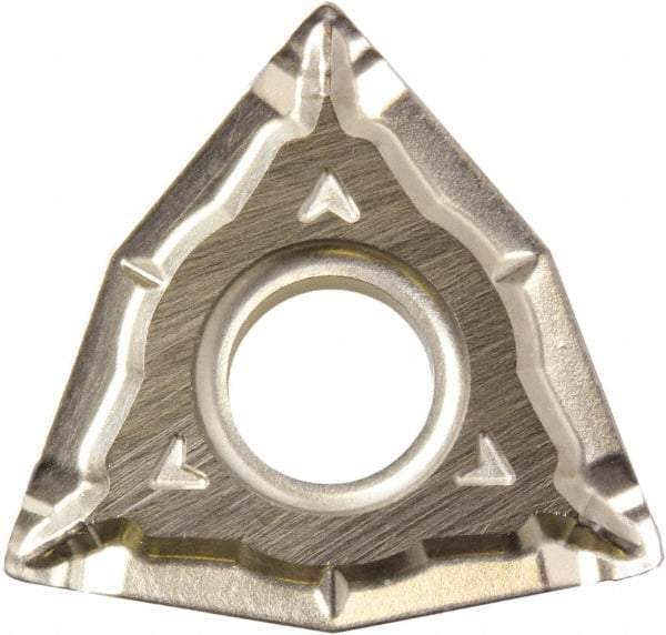 Kyocera - WNMG433 WQ Grade CA5515 Carbide Turning Insert - TiCN/Al2O3/TiN Finish, 80° Trigon, 1/2" Inscr Circle, 3/16" Thick, 3/64" Corner Radius - USA Tool & Supply