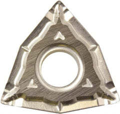 Kyocera - WNMG433 WQ Grade CA5515 Carbide Turning Insert - TiCN/Al2O3/TiN Finish, 80° Trigon, 1/2" Inscr Circle, 3/16" Thick, 3/64" Corner Radius - USA Tool & Supply