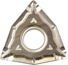 Kyocera - WNMG433 WQ Grade CA525 Carbide Turning Insert - TiCN/Al2O3/TiN Finish, 80° Trigon, 1/2" Inscr Circle, 3/16" Thick, 3/64" Corner Radius - USA Tool & Supply