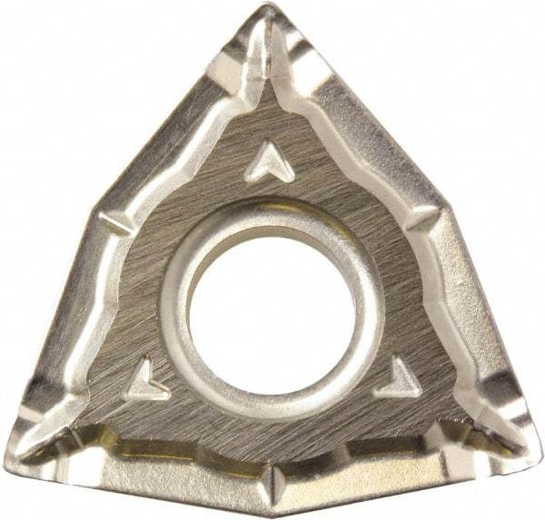 Kyocera - WNMG433 WQ Grade CA510 Carbide Turning Insert - TiCN/Al2O3/TiN Finish, 80° Trigon, 1/2" Inscr Circle, 3/16" Thick, 3/64" Corner Radius - USA Tool & Supply