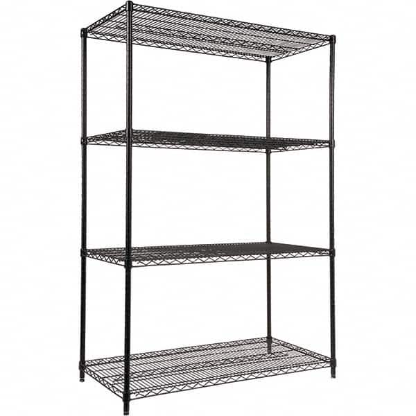 ALERA - 4,000 Lb Capacity 4 Shelf Wire Shelving - Starter Unit - USA Tool & Supply