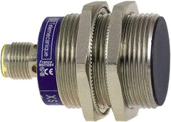 Telemecanique Sensors - PNP, NO/NC, 10mm Detection, Cylinder, Inductive Proximity Sensor - 4 Wires, IP67, 12 to 24 VDC, M30x1.5 Thread, 53mm Long - USA Tool & Supply