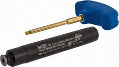 Iscar - T-Slot 5/8" Stepped Shank Milling Tip Insert Holder & Shank - 0.591" Neck Diam, M5x0.50 Neck Thread, 4.197" OAL, SD S-A-SP Tool Holder - USA Tool & Supply