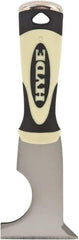Hyde Tools - 2-1/2" Wide Chisel Edge Blade Stainless Steel 6-In-1 Tool - Stiff, Hammerhead Polypropylene Handle, 8" OAL - USA Tool & Supply