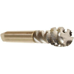 Emuge - 3/4-10 UNC 4 Flute 2B Bottoming Spiral Flute Tap - Cobalt, TiCN Finish, 4.921" OAL, Right Hand Flute, Right Hand Thread, Series Enorm - USA Tool & Supply