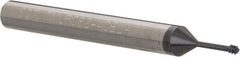 Scientific Cutting Tools - #4-40 UNC, 0.082" Cutting Diam, 3 Flute, Solid Carbide Helical Flute Thread Mill - Internal Thread, 0.3" LOC, 2-1/2" OAL, 1/4" Shank Diam - USA Tool & Supply