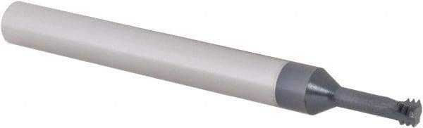 Scientific Cutting Tools - M5x0.80 Metric Coarse, 0.15" Cutting Diam, 3 Flute, Solid Carbide Helical Flute Thread Mill - Internal Thread, 0.4" LOC, 2-1/2" OAL, 1/4" Shank Diam - USA Tool & Supply