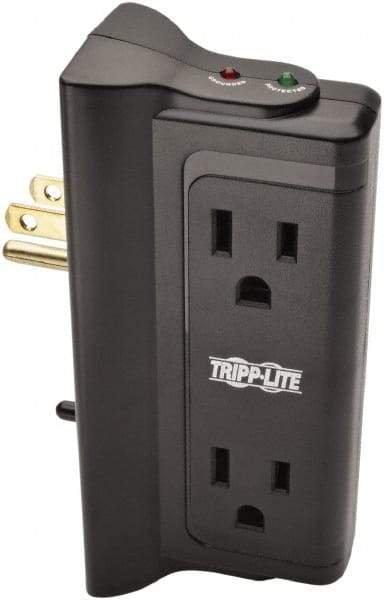 Tripp-Lite - 4 Outlets, 120 VAC15 Amps, 4' Cord, Power Outlet Strip - Floor, Keyhole Mount, 5-15 NEMA Configuration, 1.6" Strip - USA Tool & Supply