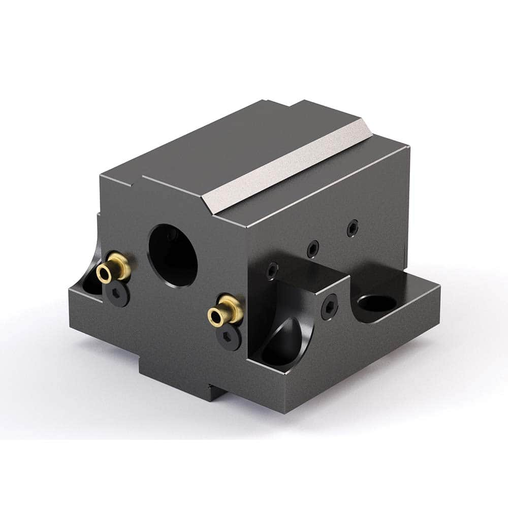 Global CNC Industries - Turret & VDI Tool Holders; Type: Mazak ID Block ; Clamping System: 94mm X 60mm ; Tool Axis: ID ; Through Coolant: No ; Additional Information: 4 Mounting Holes - Exact Industrial Supply