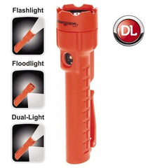 Bayco - LED Bulb, 130 Lumens, Industrial/Tactical Flashlight - Red Plastic Body, 3 AA Batteries Included - USA Tool & Supply