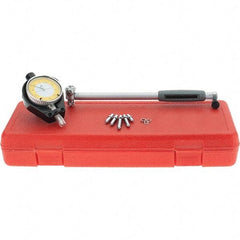 Starrett - 1.4 to 2.4" Dial Bore Gage - 0.0005" Graduation, 6" Gage Depth - USA Tool & Supply