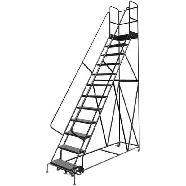 TRI-ARC - Rolling & Wall Mounted Ladders & Platforms Type: Rolling Warehouse Ladder Style: Rolling Platform Ladder - USA Tool & Supply