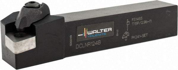 Walter - DCLN, Right Hand Cut, 3/4" Shank Height x 3/4" Shank Width, Negative Rake Indexable Turning Toolholder - 4-1/2" OAL, CN.. 43.., CN..1204.. Insert Compatibility, Series Walter Turn - USA Tool & Supply
