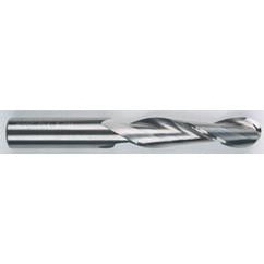 1/8" Dia. - 2-1/4" OAL - Solid CBD - TiAlN - Ball Nose SE EM - 2 FL - USA Tool & Supply