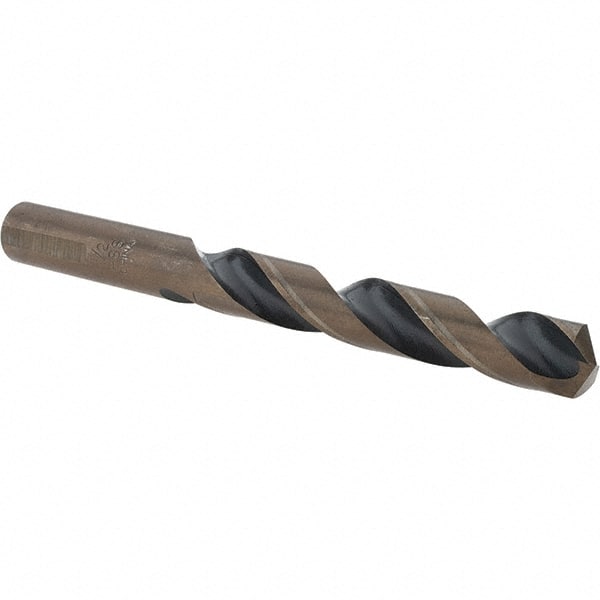 Cle-Force - 1/2" High Speed Steel, 135° Point, Round with Flats Shank Maintenance Drill Bit - USA Tool & Supply