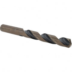 Cle-Force - 1/2" High Speed Steel, 135° Point, Round with Flats Shank Maintenance Drill Bit - USA Tool & Supply