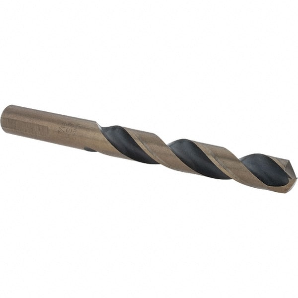 Cle-Force - 7/16" High Speed Steel, 135° Point, Round with Flats Shank Maintenance Drill Bit - USA Tool & Supply