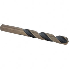 Cle-Force - 7/16" High Speed Steel, 135° Point, Round with Flats Shank Maintenance Drill Bit - USA Tool & Supply