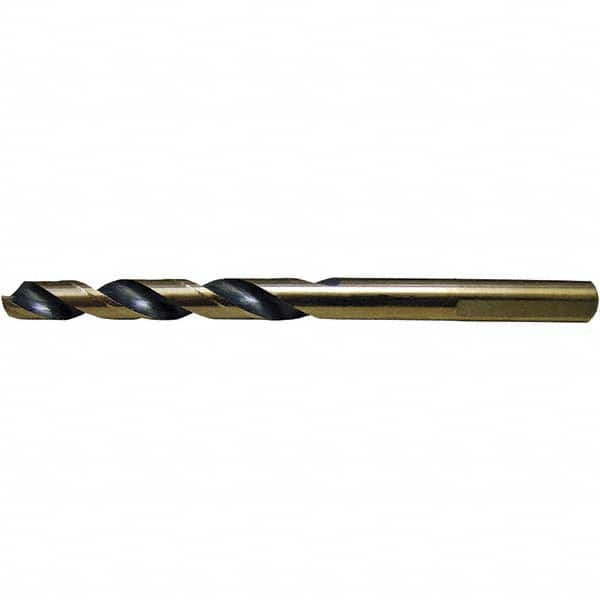 Cle-Force - 3/8" High Speed Steel, 135° Point, Round with Flats Shank Maintenance Drill Bit - USA Tool & Supply