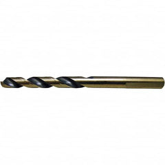 Cle-Force - 3/8" High Speed Steel, 135° Point, Round with Flats Shank Maintenance Drill Bit - USA Tool & Supply